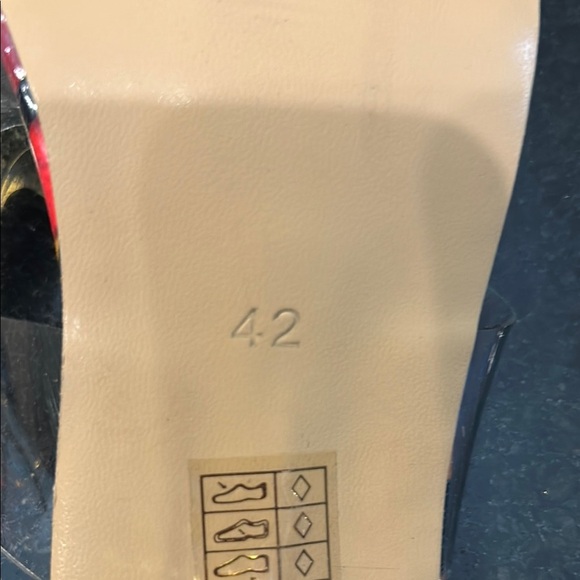 Vibrant Red and Pink Mules with Chunky Heel - Picture 5 of 6